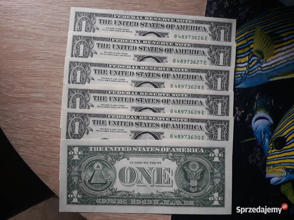 6 x 1 Dolar G Washington 2017 r mennicze kolejne Kolekcje Konin