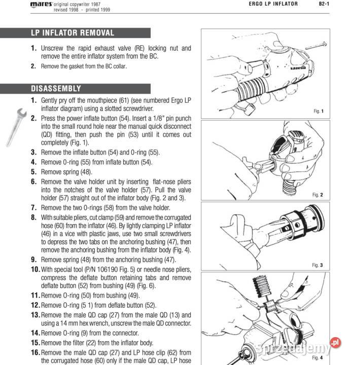 Kit serwisowy do Inflatora ERGO do Jackietów