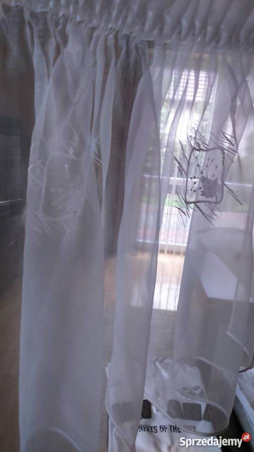 Firanka organtyna biała haftlamówka mazowieckie Radom