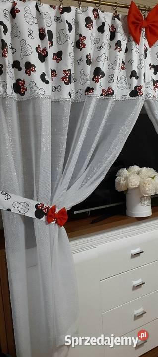 Firanki zasłonki myszka Mława