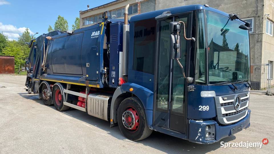 Mercedes Econic 2630 śmieciarka DWUKOMOROWA JOAB Nowiny