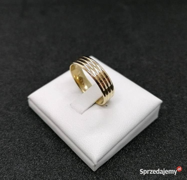 Złota obrączka próby 585 503g Rozmiar 21 złoto Elbląg