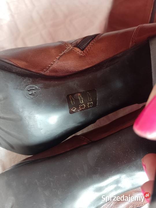 41 Real Leather Skórzane Kozaki z Madrytu Top Kraków