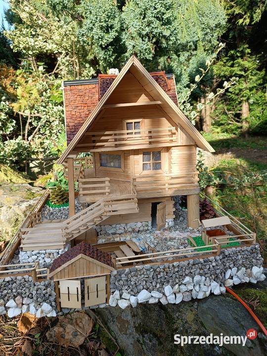 Praca ręczna makieta domku materiały ekologiczne sprzedam