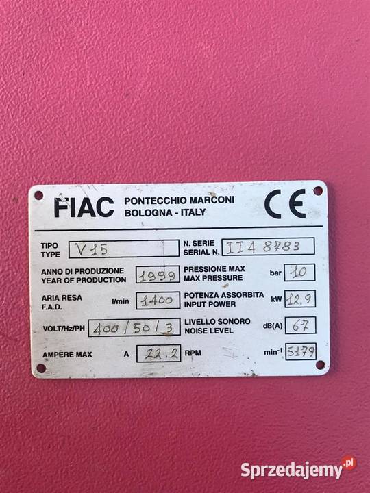 Sprężarka FIAC V15 S009127 Wilków