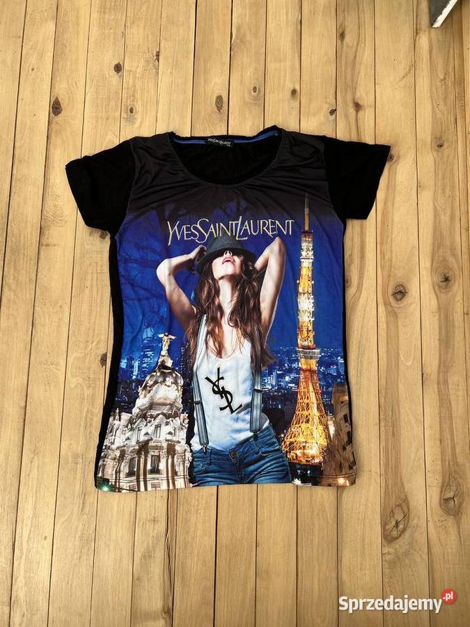 koszulka saint laurent M z printem y2k Warszawa