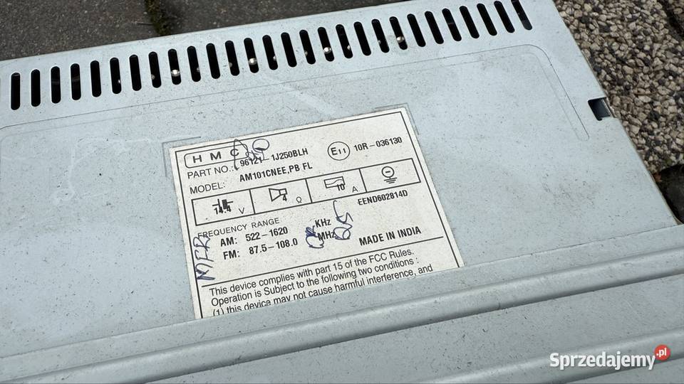 Ramka radio Hyundai i20 20082014