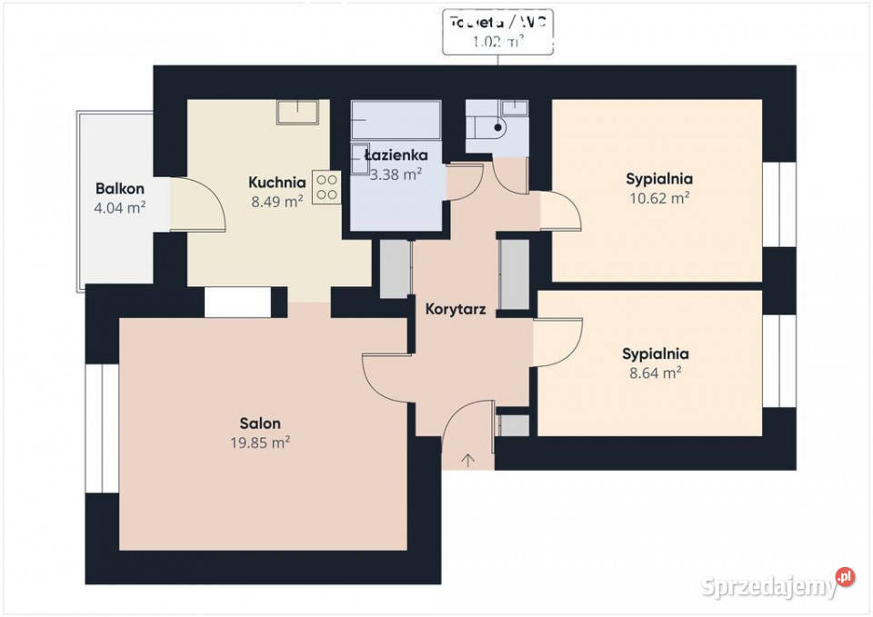 3 pokojowe mieszkanie III PIĘTRO 5655zł/m2 podlaskie Suwałki