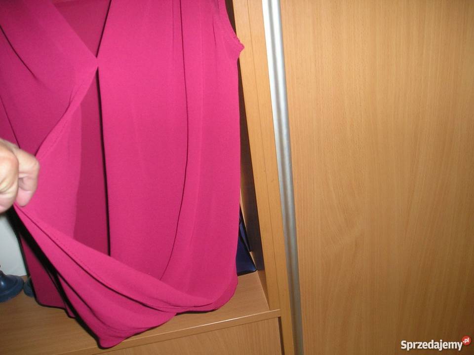 Burgundowa bluzka zakładany przód mgiełka 3840 Słupsk