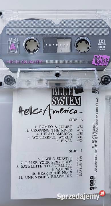 Blue System 6 kaset magnetofonowych dance Płyty i kasety Bochnia