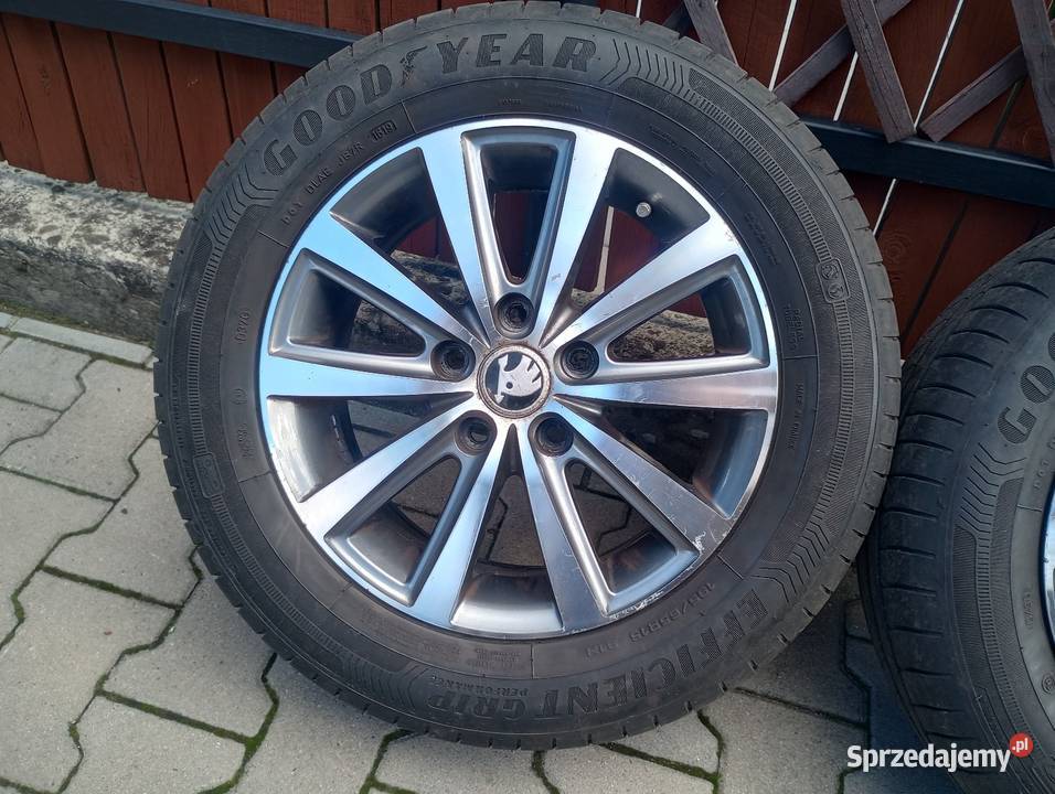 Alufelgi 15 5x112 6j et38 Oryginalne Skoda Fabia Samochodowe Włocławek sprzedam