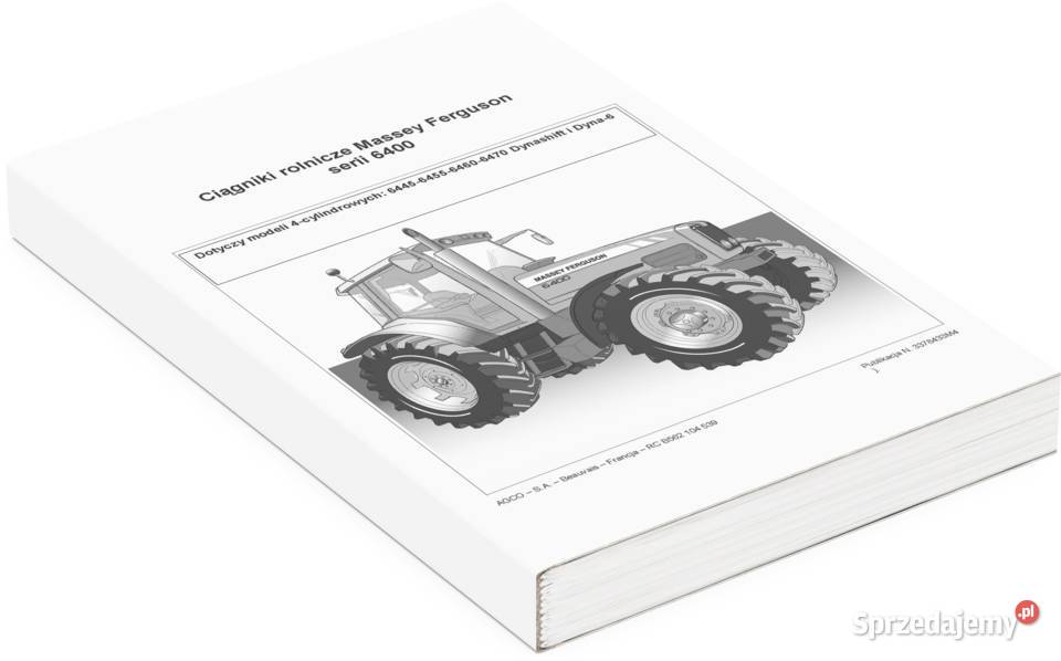 Instrukcja obsługi MF 550 560 MF550 MF560 Massey Pozostałe Szamotuły sprzedam