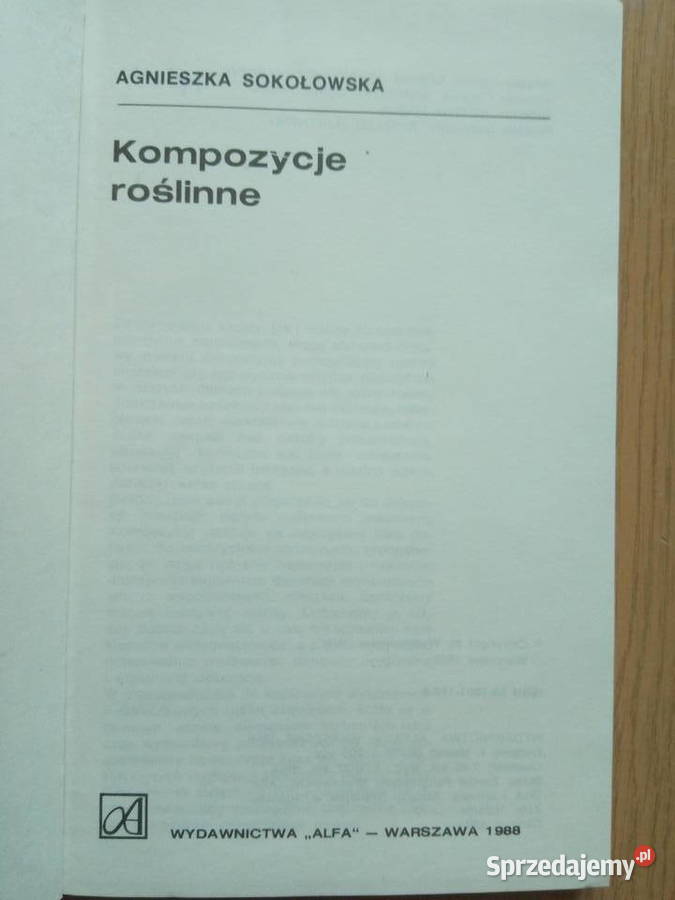 Kompozycje roślinne 1988r Agnieszka Sokołowska Dąbrowa Górnicza
