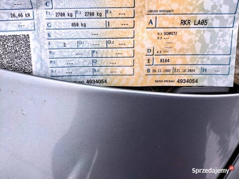 Przyczepa laweta SCHMIDT DMC2700