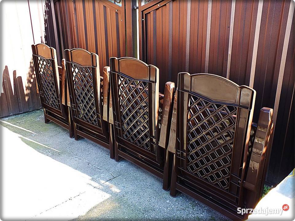 Komplet Krzesło Leżak ogrodowy składany Poduszki Zestawy mebli ogrodowych