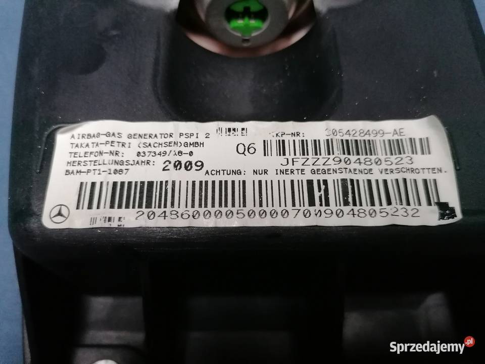Mercedes X204 w204 Poduszka Pasażera Airbag wielkopolskie Września