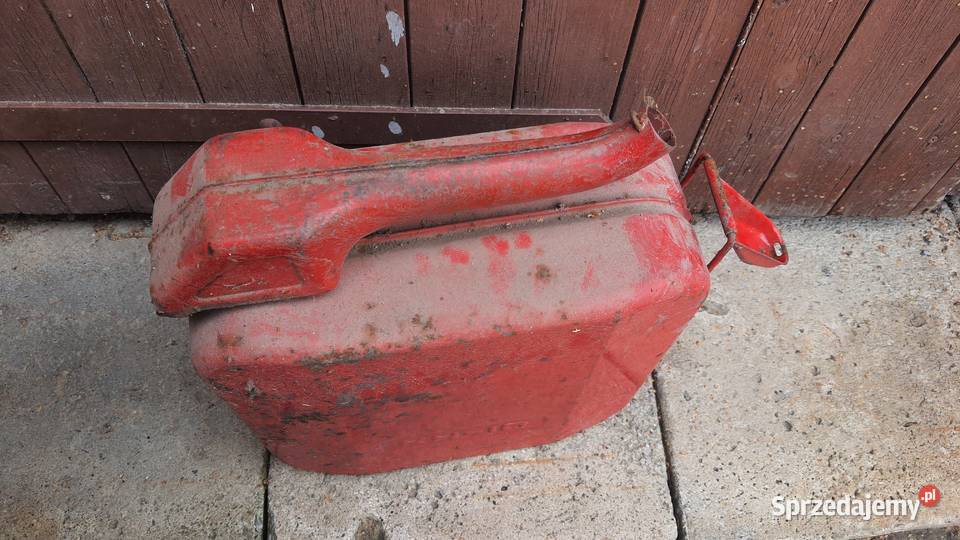 Kanister metalowy z lejkiem ZSRR 10l Lublin sprzedam