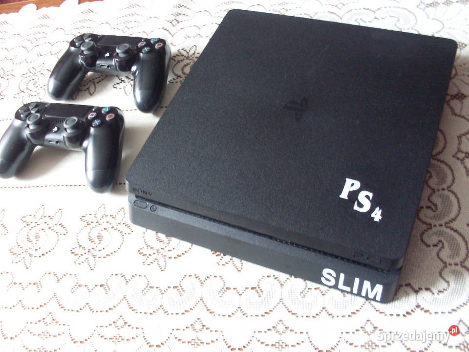 Konsola PlayStation 4 slim CUH2216B 2pady gry Łańcut