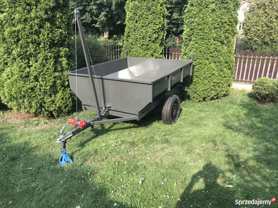 Przyczepka kiprowana na zborze materiały sypki małopolskie