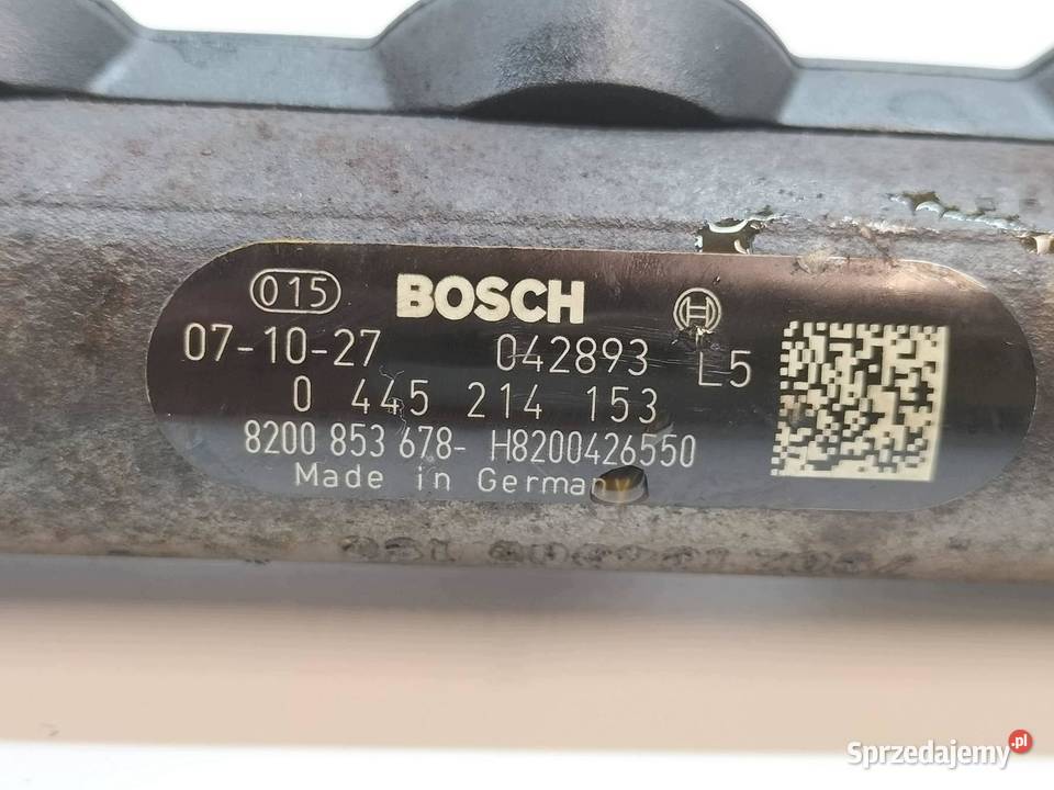 LISTWA WTRYSKOWA 0445214153 8200853678 20 DCI Rok produkcji 2007 sprzedam