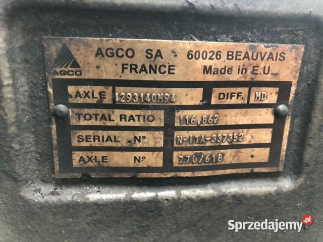 Oś 4293140M94 Oś 770 618 Massey Ferguson 8650 Jastrzębniki