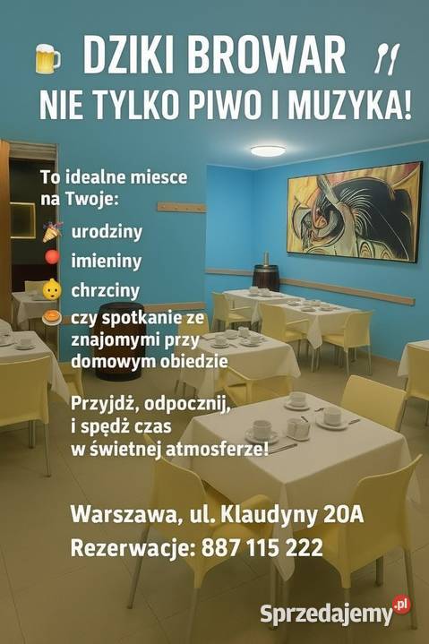 Odstąpię działający pub Warszawa