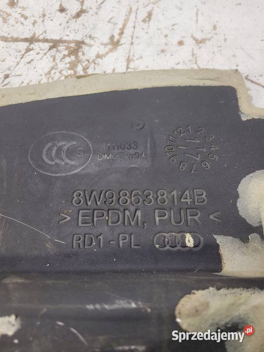 WYGŁUSZENIE BŁOTNIKA PRAWE AUDI A4 B9 8W9863814B osobowe Przystajń