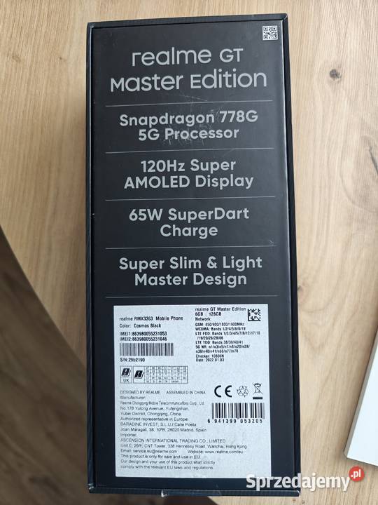 Realme GT Master Edition 5G 6GB128GB Cosmos warmińsko-mazurskie Działdowo