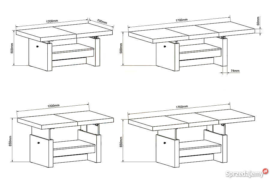 Ławostół A120 wysoki połysk biały Warszawa sprzedam