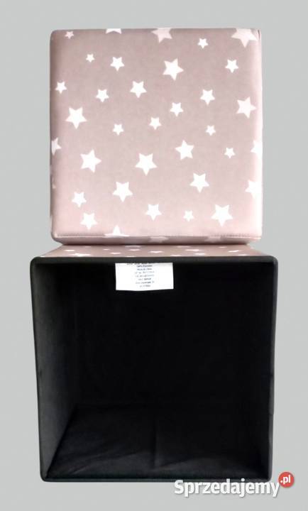 Pufa z miejscem do przechowywania 30x30 gwiazdki Chrzanów