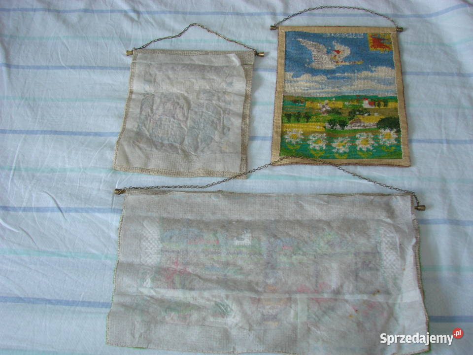 szwedzka makatka wyszywana krzyżykiem Pruszcz Gdański