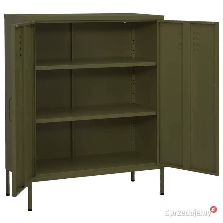 Szafka oliwkowozielona 80x35x1015 stalowa Pozostałe