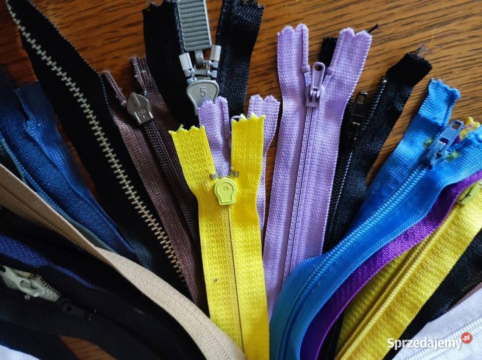 suwaki zamki błyskawiczne metalowe plastikowe