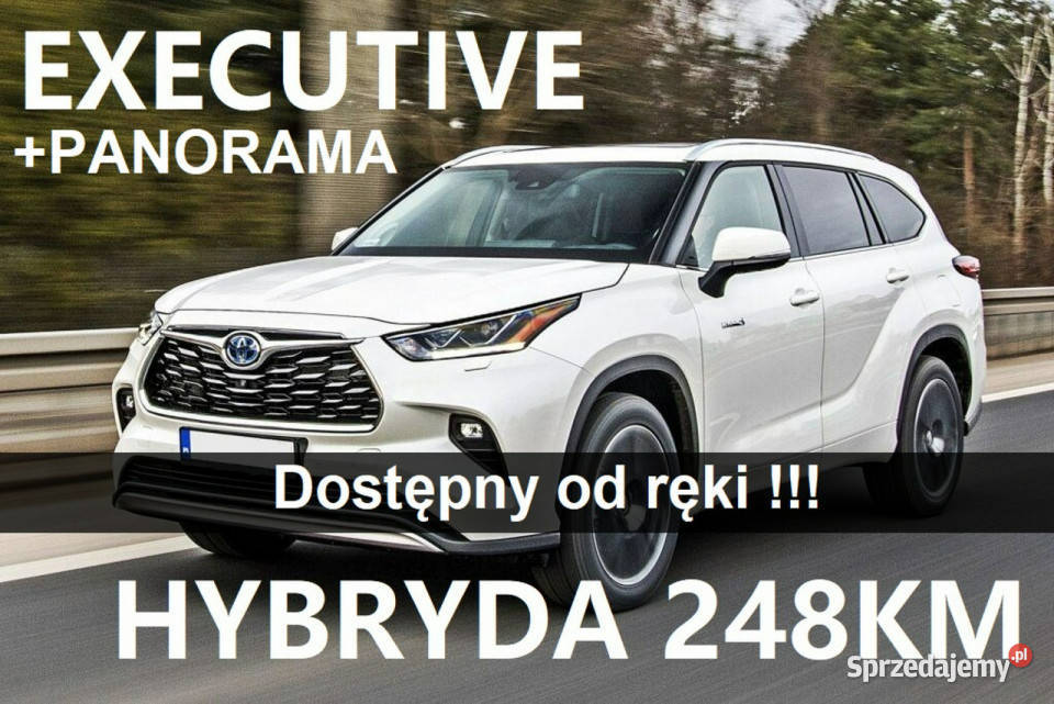 Toyota Highlander Hybryda Executive 248KM Kamera 360 Audio …