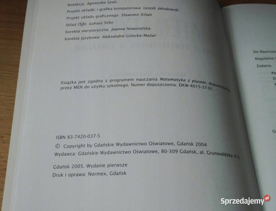 Matematyka 2 7 lekcje powtórzeniowe w gimnazjum Gdańsk