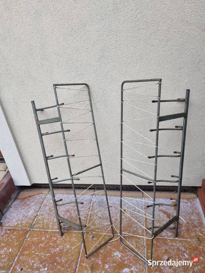 Wieszaki 2 sztuki metalowe z okresu PRL z