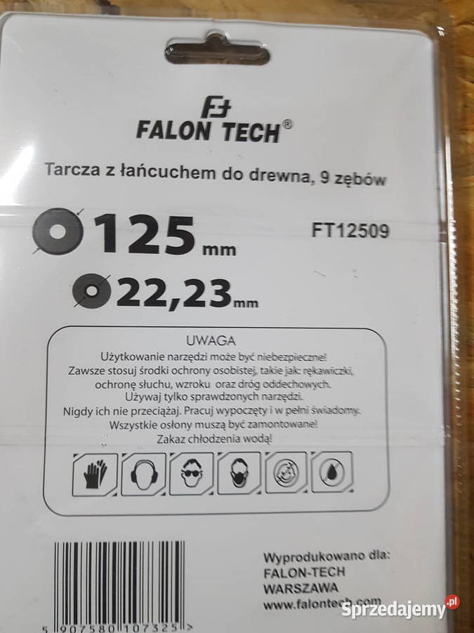 Tarcza tnąca Falontech Tarcza łańcuchowa 125x22 wielkopolskie