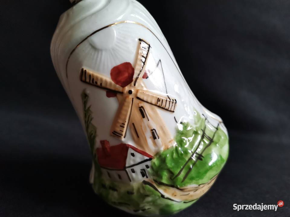 Stary porcelanowy przedwojenny ciężarek do lampy