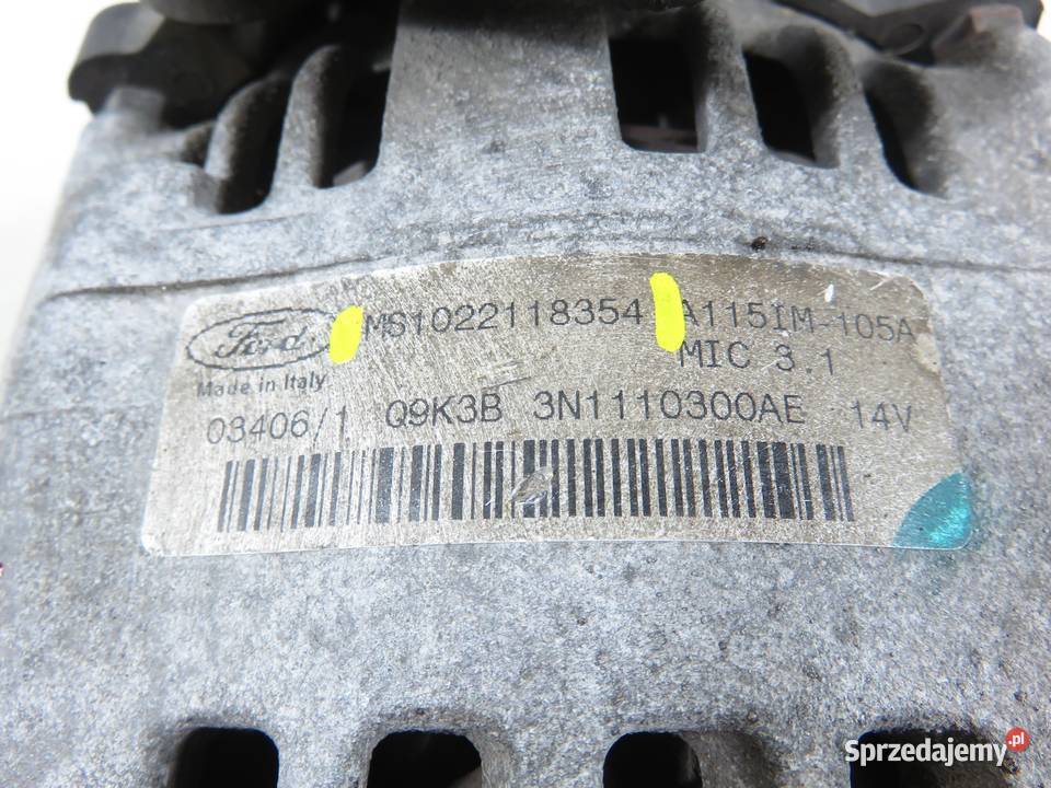 ALTERNATOR FORD FOCUS II 16 SHDB MS1022118354 sprzedam