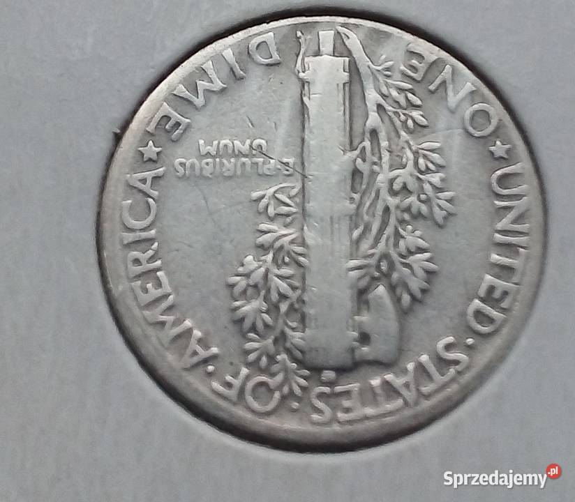 USAONE DIME1944 rSREBRO 900 MERCURY Numizmatyka mazowieckie sprzedam