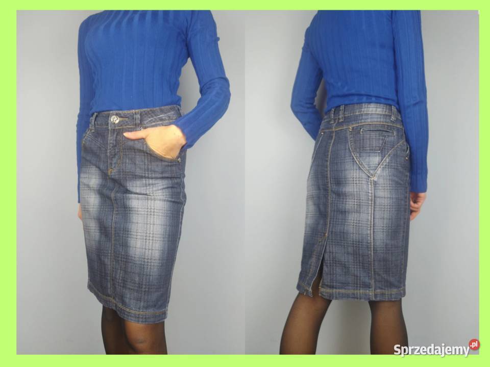 Spódnica damska jeansowa dżinsowa krótka tuba łódzkie Złoczew
