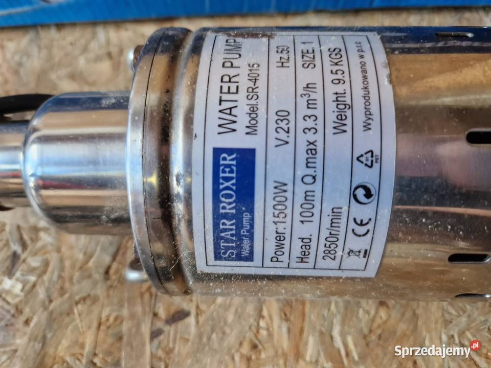 Pompa Do Wody Głębinowa Śrubowa 1500W star roxer Głogowa