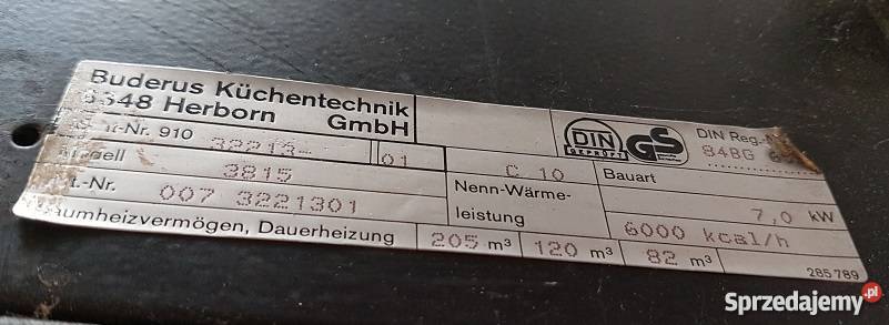 Piec żeliwny Buderus koza retro kominek piecyk ekogroszek