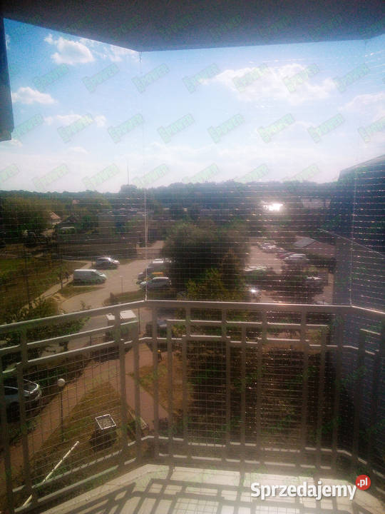 Siatka na balkon montaż BEZINWAZYJNY Warszawa usługi dla zwierząt