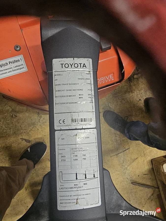 7SM12 TOYOTA ELEKTRYCZNY PODNOSNIK Radom