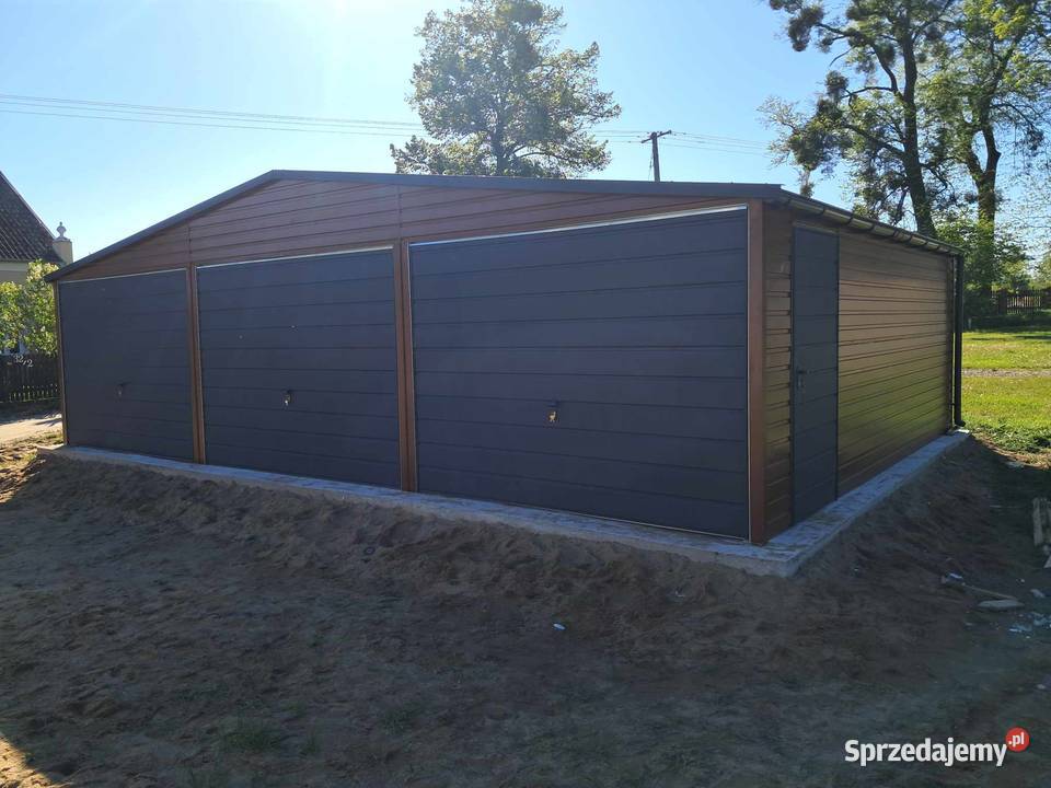 Garaż blaszany 9x6 WZMOCNIONY PROFILAMI Mińsk Mazowiecki sprzedam