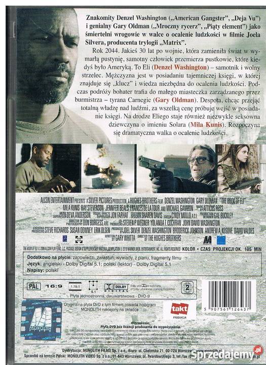 Księga ocalenia Denzel Washington Gary Oldman Filmy