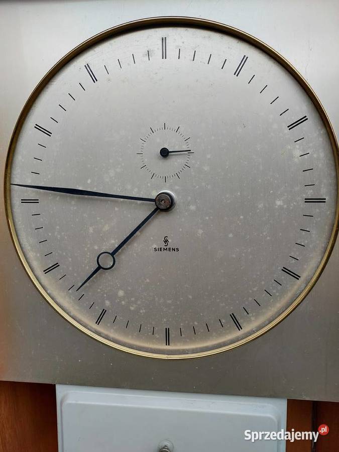Stary zegar pierwotny Siemens sterujący matka Tczew