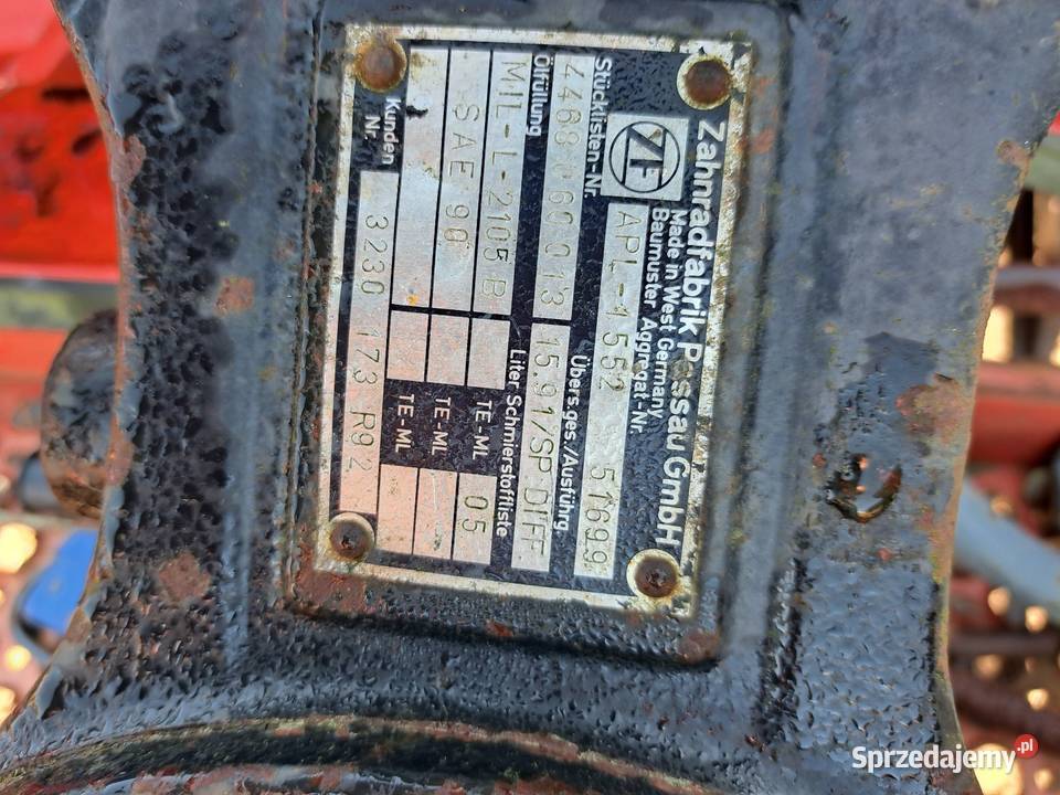 Most przedni ZF APL 1552 Case John Deere