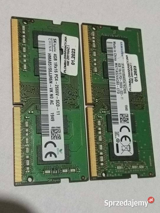 Płyta głównaRAM 2x4GBLaptop Acer Aspire Acer